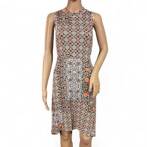 Maeve Anthropologie Multicolor Geometric Print Sleeveless Dress Size M Pockets